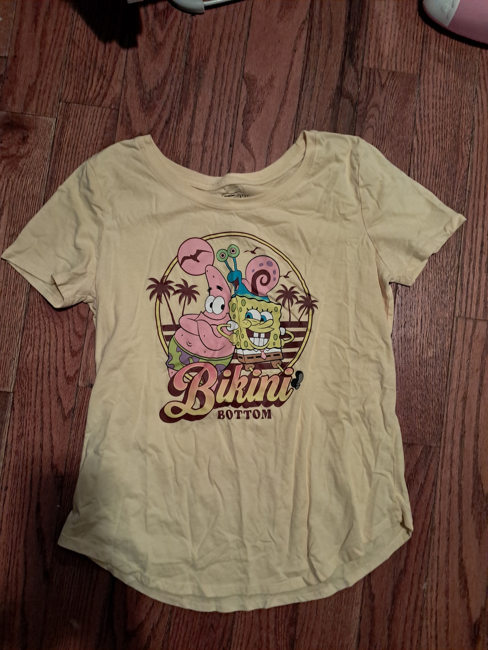 SpongeBob Squarepants Yellow Tee with Patrick & Gary Print